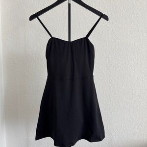 ALO Yoga Black tennis Dress with Spaghetti Straps
